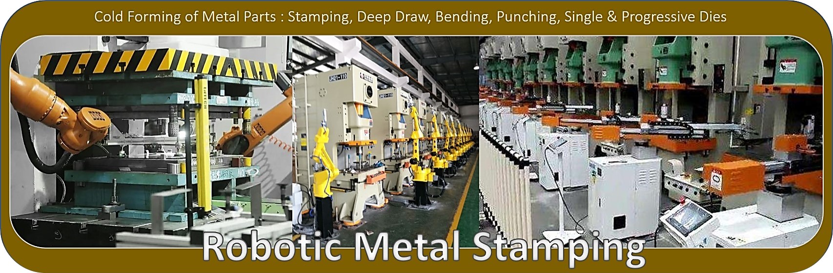 Capacidad de estampado de metal robótico